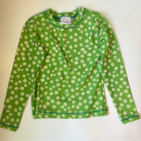 Hanna Andersson Green Ditsy Daisy Rashguard - Picture 1 of 4